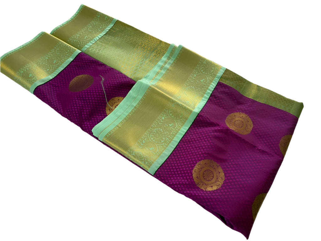 PURPLE/GOLD SAREE