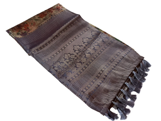 NATURAL BROWN SAREE