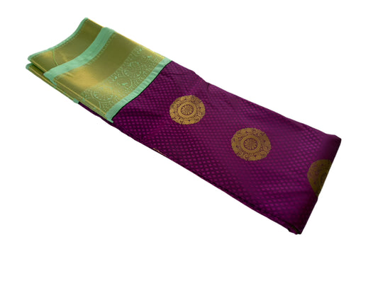 PURPLE/GOLD SAREE