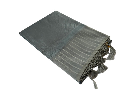 SHADOW-GRAY SAREE
