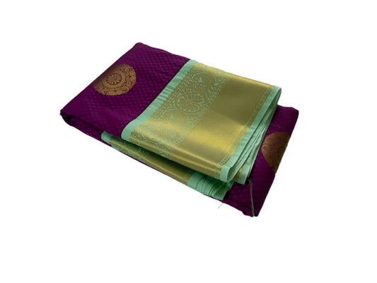 PURPLE/GOLD SAREE